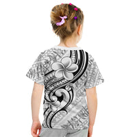 Hawaii Plumeria Lokelani Pikake Lei Kid T Shirt Ele'ele Polynesian Tattoo LT9 - Polynesian Pride