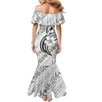 Hawaii Plumeria Lokelani Pikake Lei Mermaid Dress Ele'ele Polynesian Tattoo LT9 - Polynesian Pride