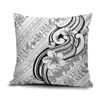 Hawaii Plumeria Lokelani Pikake Lei Pillow Cover Ele'ele Polynesian Tattoo LT9 Black - Polynesian Pride