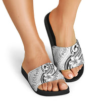 Hawaii Plumeria Lokelani Pikake Lei Slide Sandals Ele'ele Polynesian Tattoo