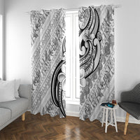 Hawaii Plumeria Lokelani Pikake Lei Window Curtain Ele'ele Polynesian Tattoo