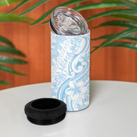 Hawaii Plumeria Lokelani Pikake Lei 4 in 1 Can Cooler Tumbler Uliuli Polynesian Tattoo LT9 - Polynesian Pride