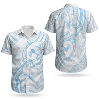 Hawaii Plumeria Lokelani Pikake Lei Couples Matching Summer Maxi Dress and Hawaiian Shirt Uliuli Polynesian Tattoo LT9 - Polynesian Pride