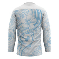 Hawaii Plumeria Lokelani Pikake Lei Hockey Jersey Uliuli Polynesian Tattoo