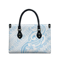 Hawaii Plumeria Lokelani Pikake Lei Leather Bag Uliuli Polynesian Tattoo LT9 - Polynesian Pride