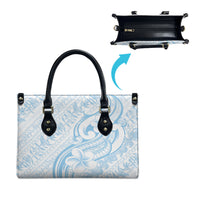 Hawaii Plumeria Lokelani Pikake Lei Leather Bag Uliuli Polynesian Tattoo LT9 - Polynesian Pride
