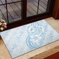 Hawaii Plumeria Lokelani Pikake Lei Rubber Doormat Uliuli Polynesian Tattoo LT9 - Polynesian Pride