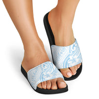 Hawaii Plumeria Lokelani Pikake Lei Slide Sandals Uliuli Polynesian Tattoo LT9 - Polynesian Pride