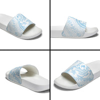 Hawaii Plumeria Lokelani Pikake Lei Slide Sandals Uliuli Polynesian Tattoo LT9 - Polynesian Pride