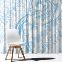 Hawaii Plumeria Lokelani Pikake Lei Window Curtain Uliuli Polynesian Tattoo LT9 - Polynesian Pride