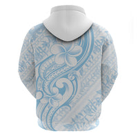 Hawaii Plumeria Lokelani Pikake Lei Zip Hoodie Uliuli Polynesian Tattoo LT9 - Polynesian Pride