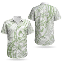 Hawaii Plumeria Lokelani Pikake Lei Couples Matching Tank Maxi Dress and Hawaiian Shirt Oma'oma'o Polynesian Tattoo LT9 - Polynesian Pride