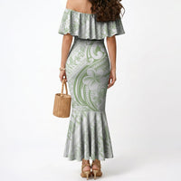 Hawaii Plumeria Lokelani Pikake Lei Mermaid Dress Oma'oma'o Polynesian Tattoo LT9 - Polynesian Pride