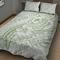 Hawaii Plumeria Lokelani Pikake Lei Quilt Bed Set Oma'oma'o Polynesian Tattoo LT9 - Polynesian Pride