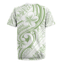 Hawaii Plumeria Lokelani Pikake Lei Rugby Jersey Oma'oma'o Polynesian Tattoo LT9 - Polynesian Pride