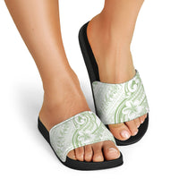 Hawaii Plumeria Lokelani Pikake Lei Slide Sandals Oma'oma'o Polynesian Tattoo LT9 - Polynesian Pride