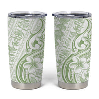 Hawaii Plumeria Lokelani Pikake Lei Tumbler Cup Oma'oma'o Polynesian Tattoo