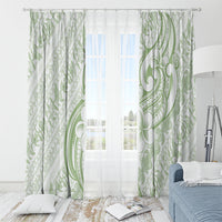 Hawaii Plumeria Lokelani Pikake Lei Window Curtain Oma'oma'o Polynesian Tattoo LT9 - Polynesian Pride