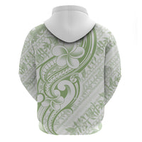 Hawaii Plumeria Lokelani Pikake Lei Zip Hoodie Oma'oma'o Polynesian Tattoo LT9 - Polynesian Pride