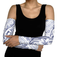 Hawaii Plumeria Lokelani Pikake Lei Arm Sleeves Navy Blue Polynesian Tattoo