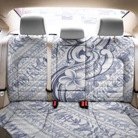 Hawaii Plumeria Lokelani Pikake Lei Back Car Seat Cover Navy Blue Polynesian Tattoo