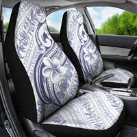 Hawaii Plumeria Lokelani Pikake Lei Car Seat Cover Navy Blue Polynesian Tattoo LT9 - Polynesian Pride