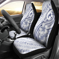 Hawaii Plumeria Lokelani Pikake Lei Car Seat Cover Navy Blue Polynesian Tattoo LT9 - Polynesian Pride