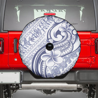 Hawaii Plumeria Lokelani Pikake Lei Spare Tire Cover Navy Blue Polynesian Tattoo LT9 - Polynesian Pride
