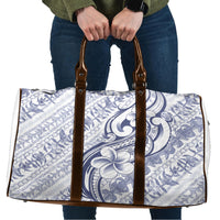 Hawaii Plumeria Lokelani Pikake Lei Travel Bag Navy Blue Polynesian Tattoo LT9 Navy Blue - Polynesian Pride