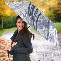 Hawaii Plumeria Lokelani Pikake Lei Umbrella Navy Blue Polynesian Tattoo