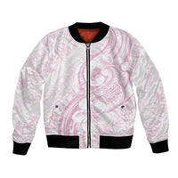 Hawaii Plumeria Lokelani Pikake Lei Bomber Jacket Poni Mama Polynesian Tattoo