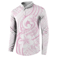 Hawaii Plumeria Lokelani Pikake Lei Button Sweatshirt Poni Mama Polynesian Tattoo LT9 - Polynesian Pride