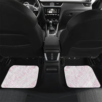 Hawaii Plumeria Lokelani Pikake Lei Car Mats Poni Mama Polynesian Tattoo LT9 Set 2pcs - Back Pink - Polynesian Pride
