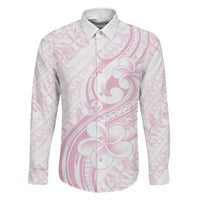 Hawaii Plumeria Lokelani Pikake Lei Family Matching Off Shoulder Short Dress and Hawaiian Shirt Poni Mama Polynesian Tattoo LT9 Daughter's Dress Pink - Polynesian Pride