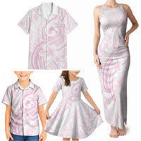 Hawaii Plumeria Lokelani Pikake Lei Family Matching Tank Maxi Dress and Hawaiian Shirt Poni Mama Polynesian Tattoo LT9 - Polynesian Pride