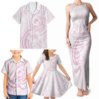 Hawaii Plumeria Lokelani Pikake Lei Family Matching Tank Maxi Dress and Hawaiian Shirt Poni Mama Polynesian Tattoo LT9 - Polynesian Pride
