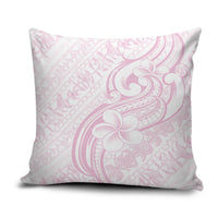 Hawaii Plumeria Lokelani Pikake Lei Pillow Cover Poni Mama Polynesian Tattoo LT9 Pink - Polynesian Pride