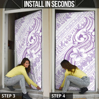 Hawaii Plumeria Lokelani Pikake Lei Door Cover Poni Polynesian Tattoo LT9 - Polynesian Pride