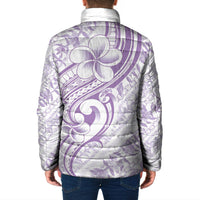 Hawaii Plumeria Lokelani Pikake Lei Padded Jacket Poni Polynesian Tattoo LT9 - Polynesian Pride