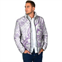 Hawaii Plumeria Lokelani Pikake Lei Padded Jacket Poni Polynesian Tattoo LT9 - Polynesian Pride
