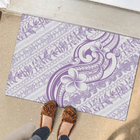 Hawaii Plumeria Lokelani Pikake Lei Rubber Doormat Poni Polynesian Tattoo