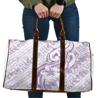 Hawaii Plumeria Lokelani Pikake Lei Travel Bag Poni Polynesian Tattoo LT9 Purple - Polynesian Pride