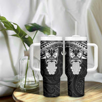 New Zealand Te Reo Maori Tumbler With Handle Kia Kaha Maori Language Week Black Style
