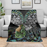 Personalised Maori Manaia Blanket New Zealand Tribal Hei Matau Papua Shell LT9 - Polynesian Pride