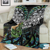 Personalised Maori Manaia Blanket New Zealand Tribal Hei Matau Papua Shell LT9 - Polynesian Pride