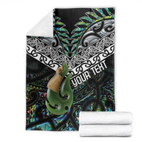 Personalised Maori Manaia Blanket New Zealand Tribal Hei Matau Papua Shell LT9 - Polynesian Pride
