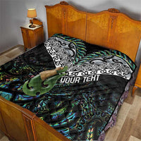 Personalised Maori Manaia Quilt New Zealand Tribal Hei Matau Papua Shell