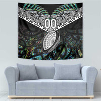 Custom New Zealand Tapestry Maori Rugby Tattoo Papua Shell
