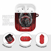 Aotearoa Bulldog Personalised AirPods Case Maori Kowhaiwhai Motif LT9 - Polynesian Pride