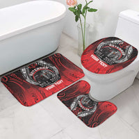 Aotearoa Bulldog Personalised Bathroom Set Maori Kowhaiwhai Motif LT9 - Polynesian Pride